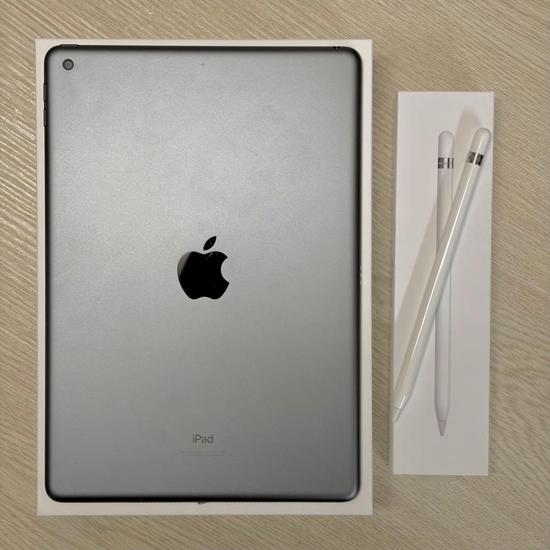 iPad スペースグレー Wifi 64GB + Apple Pencil