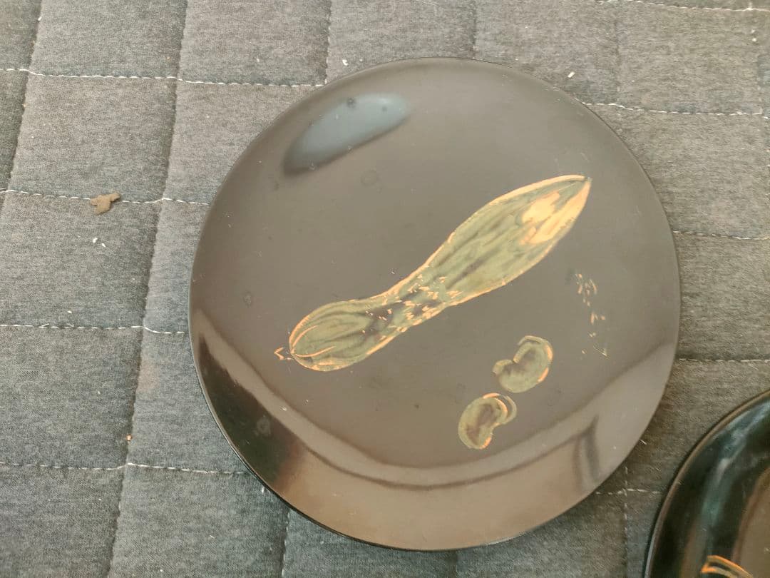 漆器 野菜絵柄 皿 5枚セット