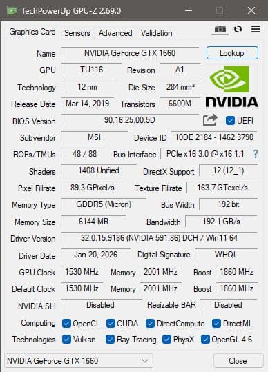 B*6様 MSI GeForce GTX Gaming X 6G グラフィックボ