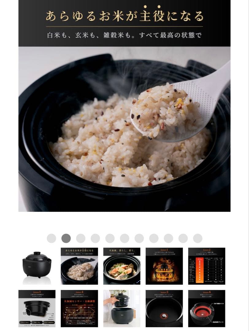 SOUYI KAMANO 多機能炊飯器 4合 ブラック