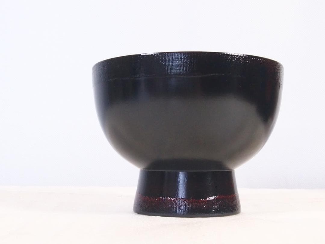 【未使用】秀衡塗 丸三漆器 曙ぼかし 合鹿椀 大椀/雑煮椀/煮物椀/丼椀 食器