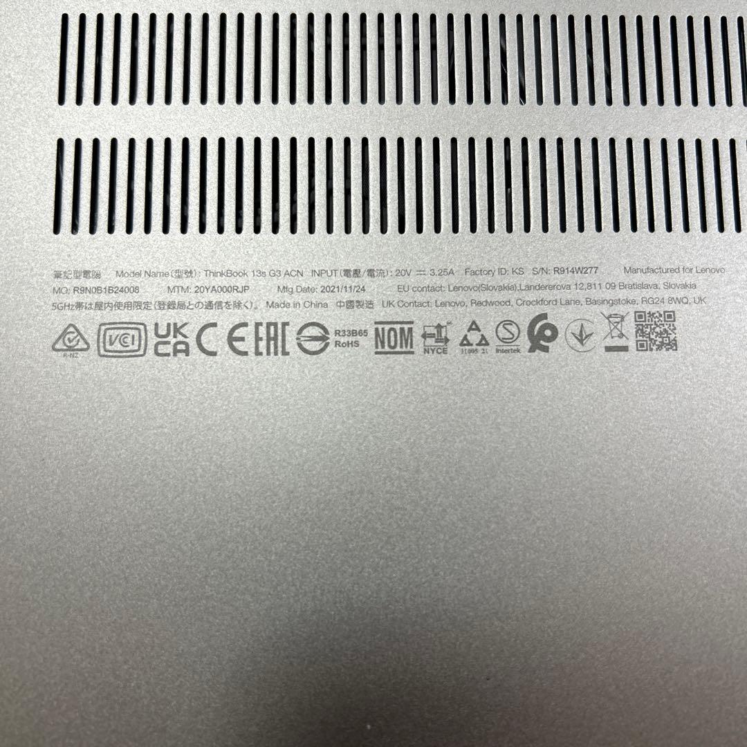 Lenovo ThinkBook 13s G3 ジャンク　ryzen5