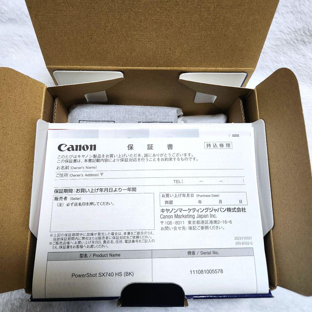 【新品】 Canon Power Shot SX740 hs ブラック 展示品