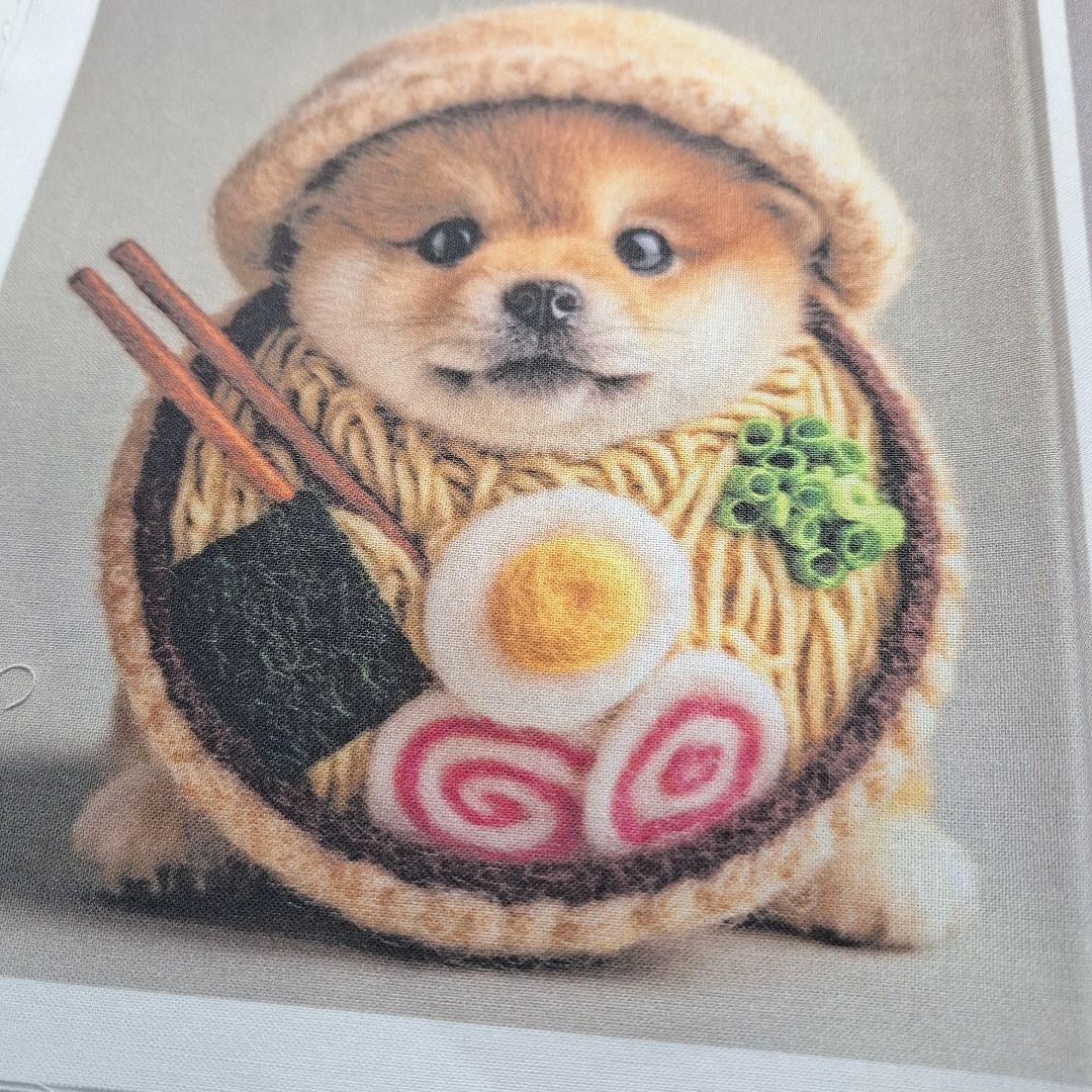 激レア柴犬ラーメンパネル生地　ハンドメイド