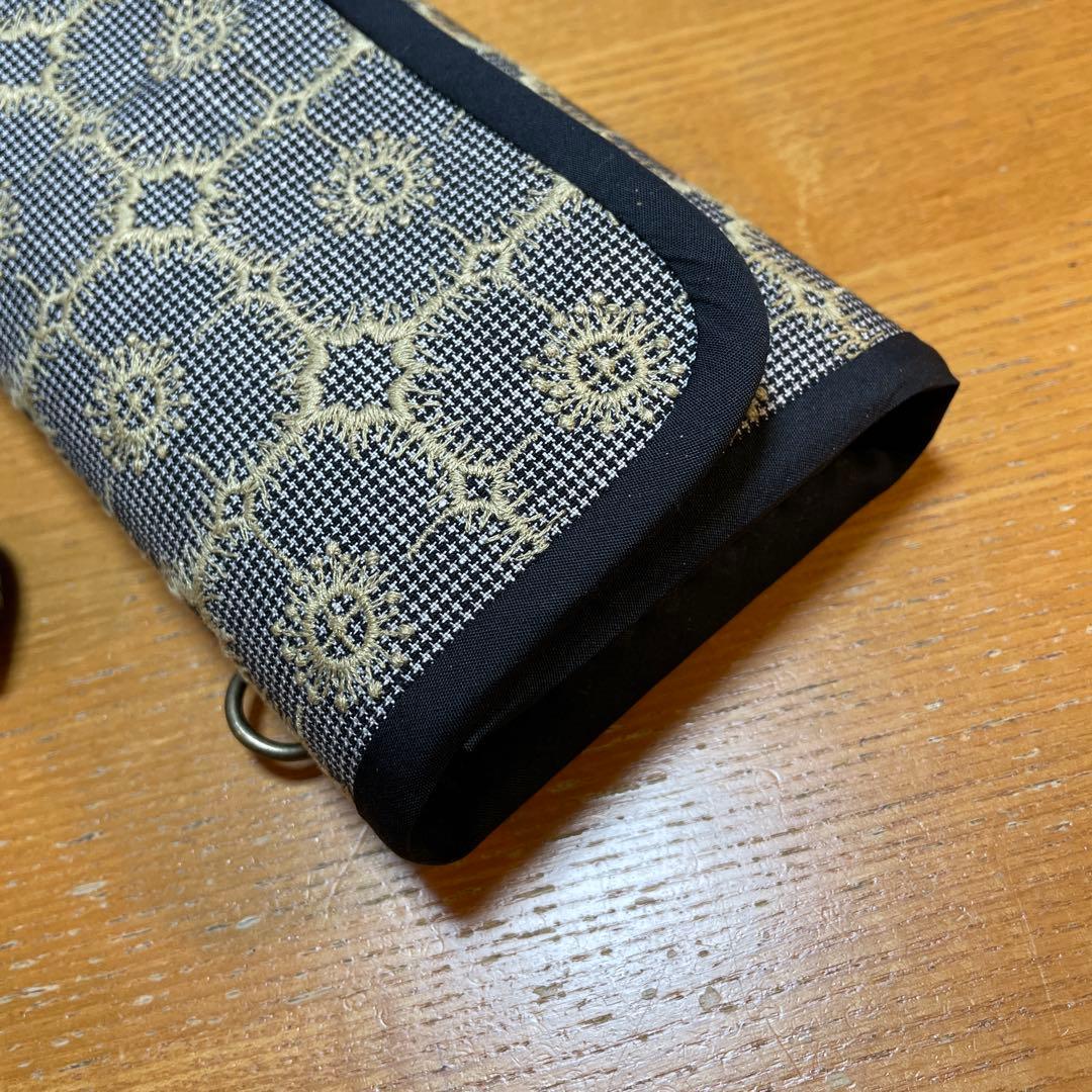 長財布　やりくり財布　ハンドメイド　ミナペルホネン
