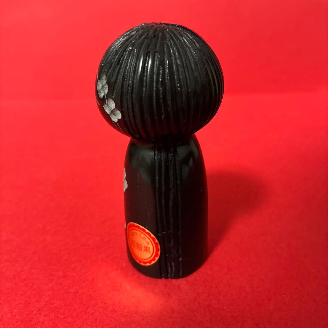 希少　ヴィンテージ　昭和時代物　那智黒石のこけし人形　置物　伝統工芸品　骨董