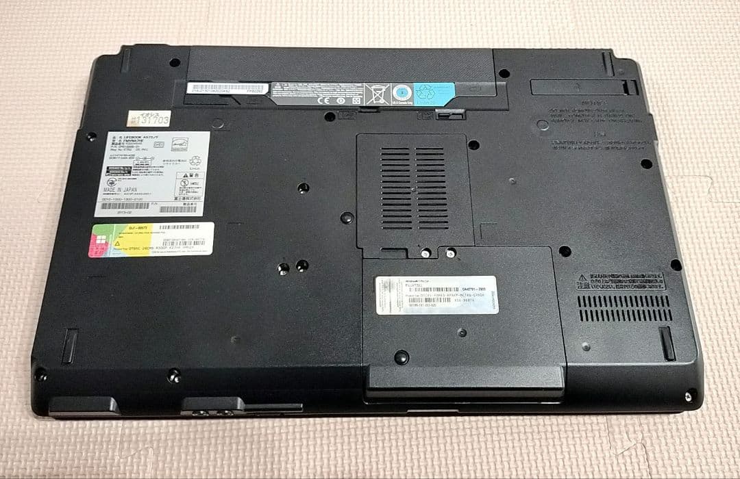 富士通/LIFEBOOK A572／F/Windows11Pro/RAM8GB