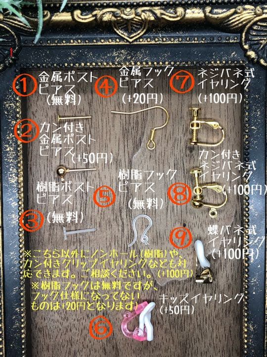かるはさん専用♡天然石 star＆moon ピアス イヤリング
