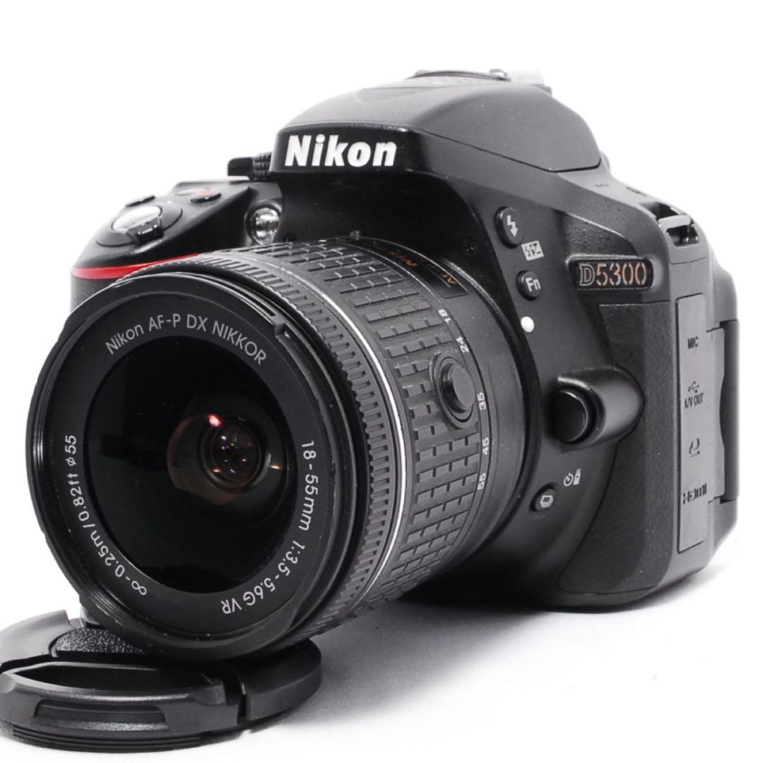 WiFiで楽々転送◆Nikon D5300◆高性能AF-Pレンズ◆一眼レフカメラ