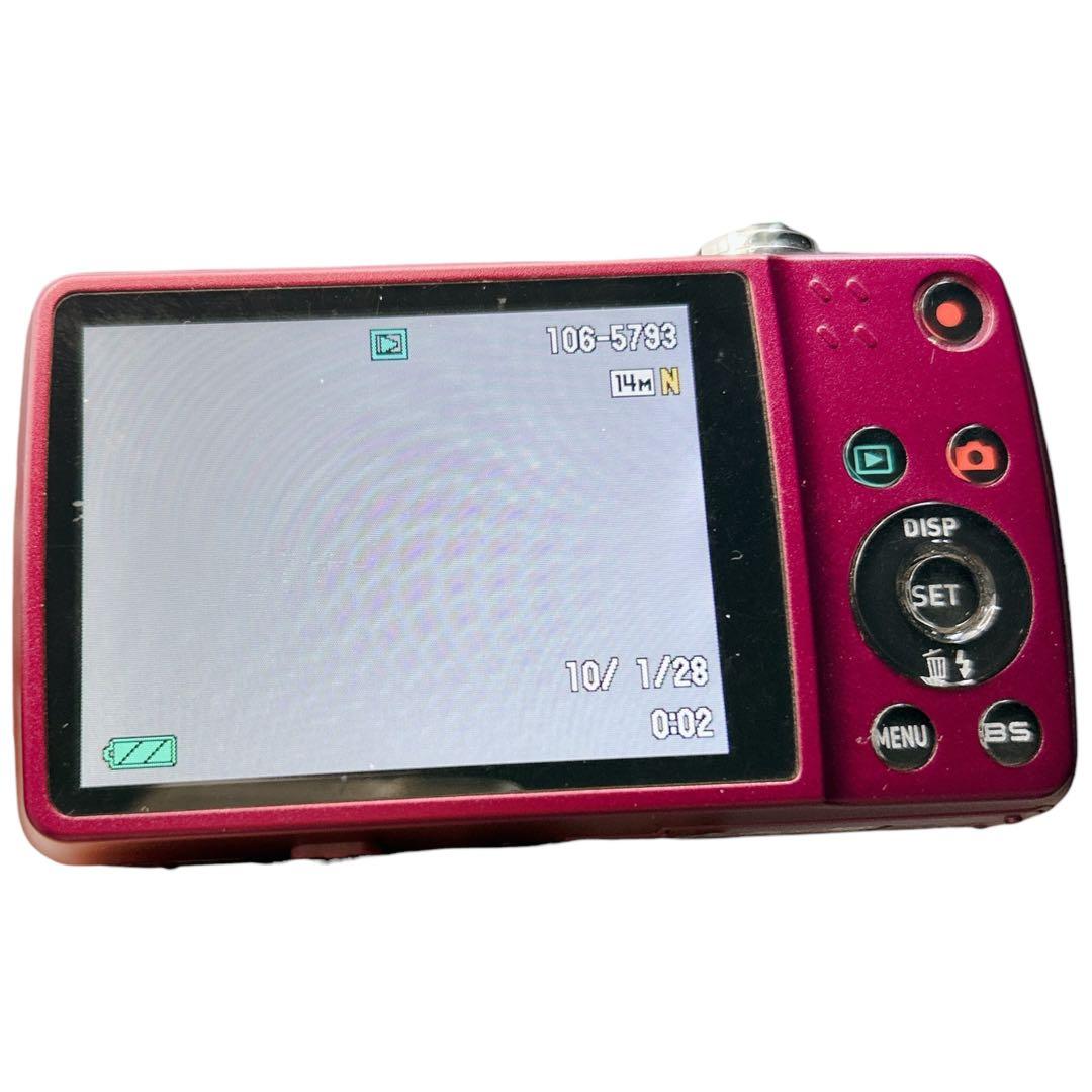 CASIO カシオ EX-Z550 コンデジ デジタルカメラ デジカメ レッド