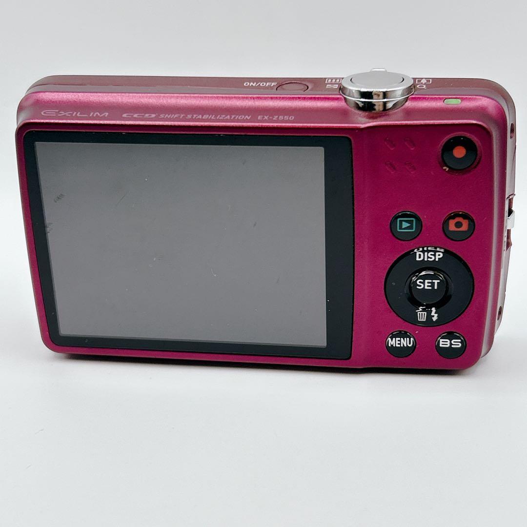 CASIO カシオ EX-Z550 コンデジ デジタルカメラ デジカメ レッド