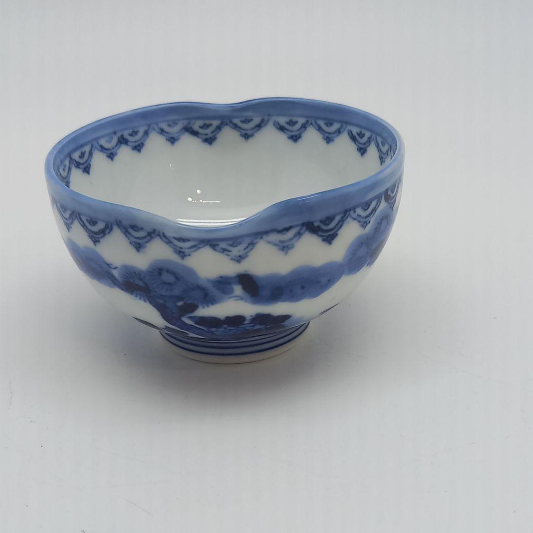 鍋島焼 茶器揃 染付唐子絵 煎茶道具 青白磁の急須と湯呑み、宝瓶セット