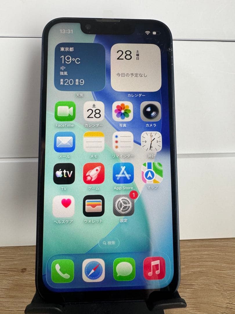 iPhone 13 mini ミッドナイト128 GB BT100%新品液晶