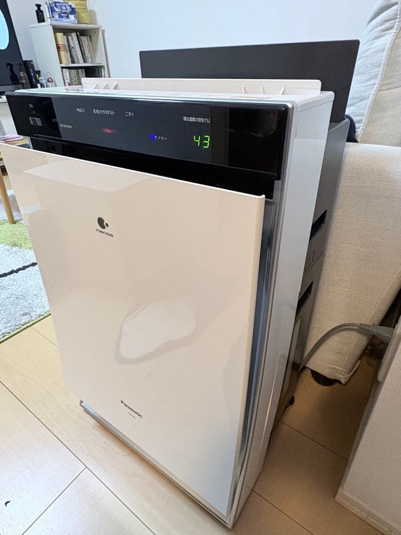 【美品】Panasonic F-VXL90 加湿機能付き空気清浄機