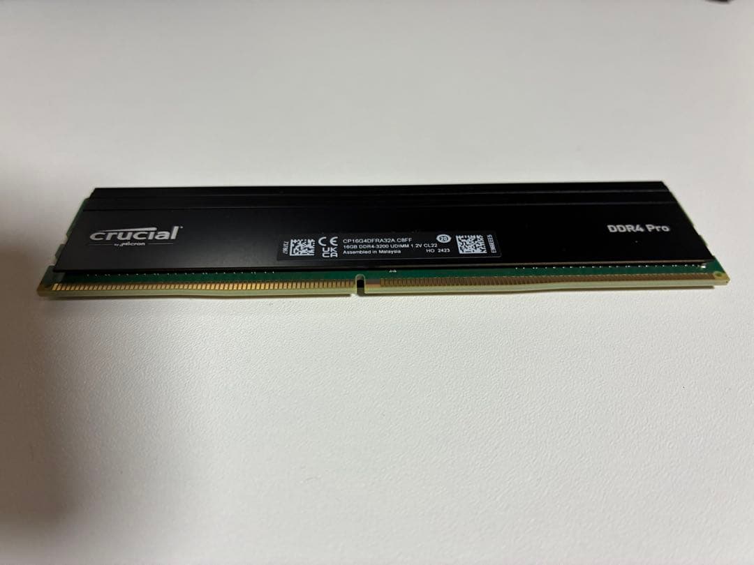 crucial Pro 16GB×2 DDR4-3200 短期使用