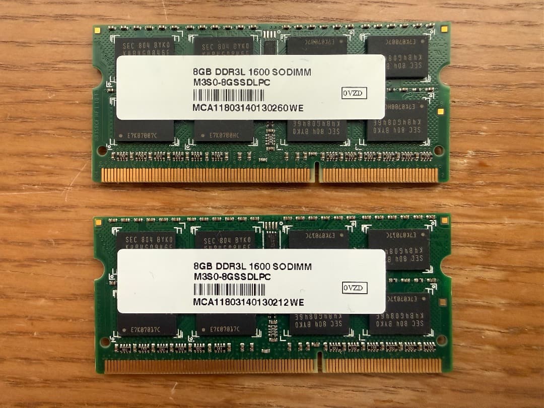 ELECOM EV1600L-N8G/RO 8GB メモリー 2枚セット