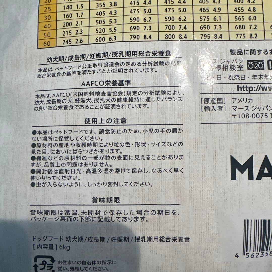 未開封！。正規品、シュプレモ　Supremo 子犬用ドライフード 6kg