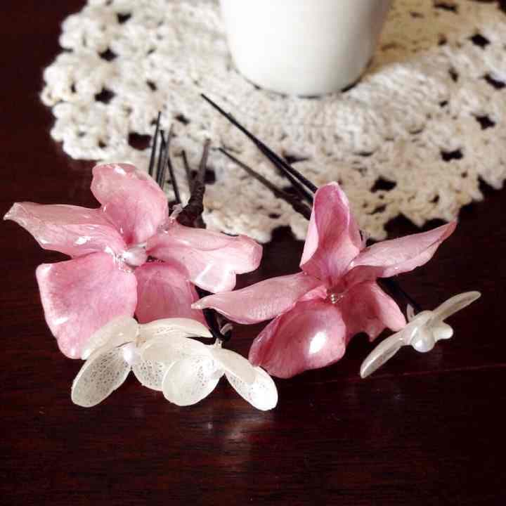 1450円すみれ＊ビオラ＊紫陽花 髪飾り 七五三 ウエディング 前撮り 着物