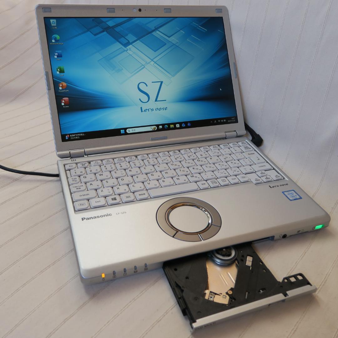 レッツノートSZ6／i5-第7世代／8GBメモリ／DVD／Office 2024
