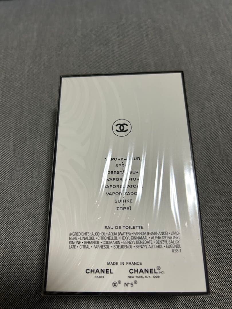 新品未開封 シャネル No.5 ロー　オードゥ　トワレット　ヴァポリザター