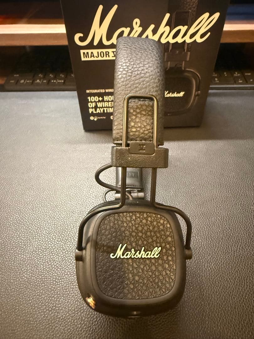 Marshall MajorVブラック ワイヤレスヘッドホン