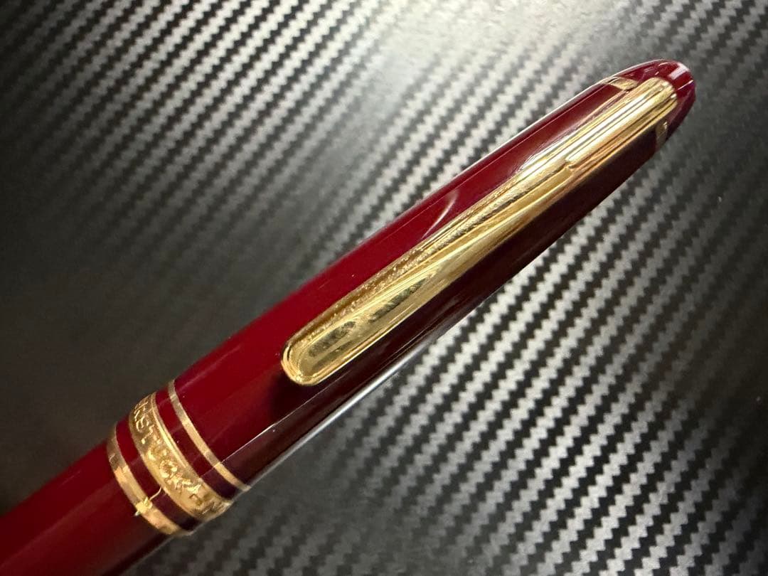 美品 モンブラン マイスターシュテュック 144 ボルドー 中白 F 万年筆