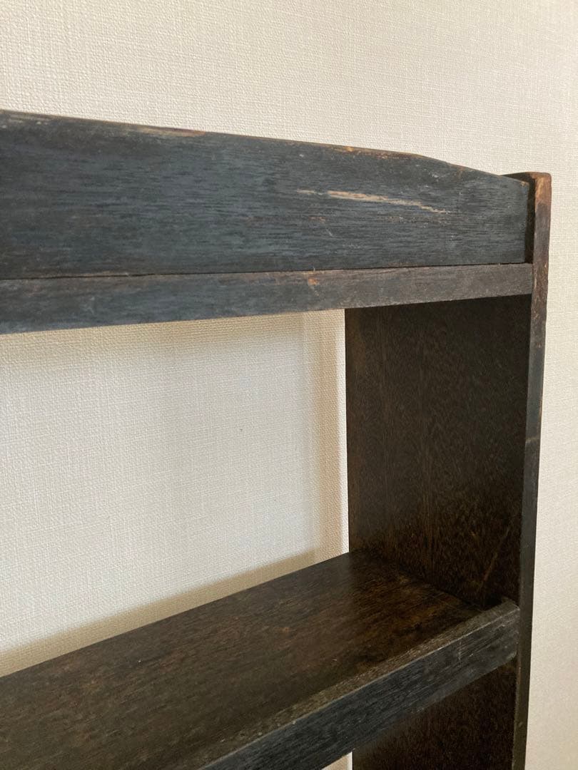 アンティーク　昭和レトロ　くさび本棚