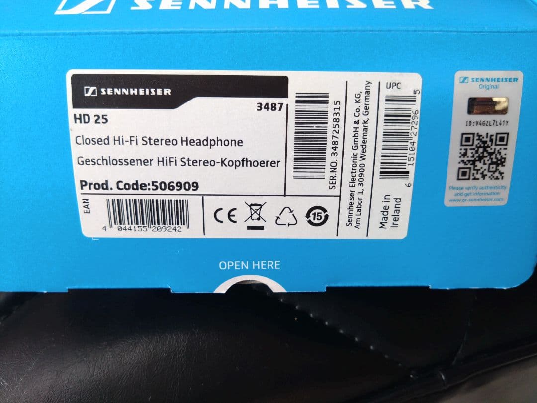 ヘッドホン Sennheiser HD 25