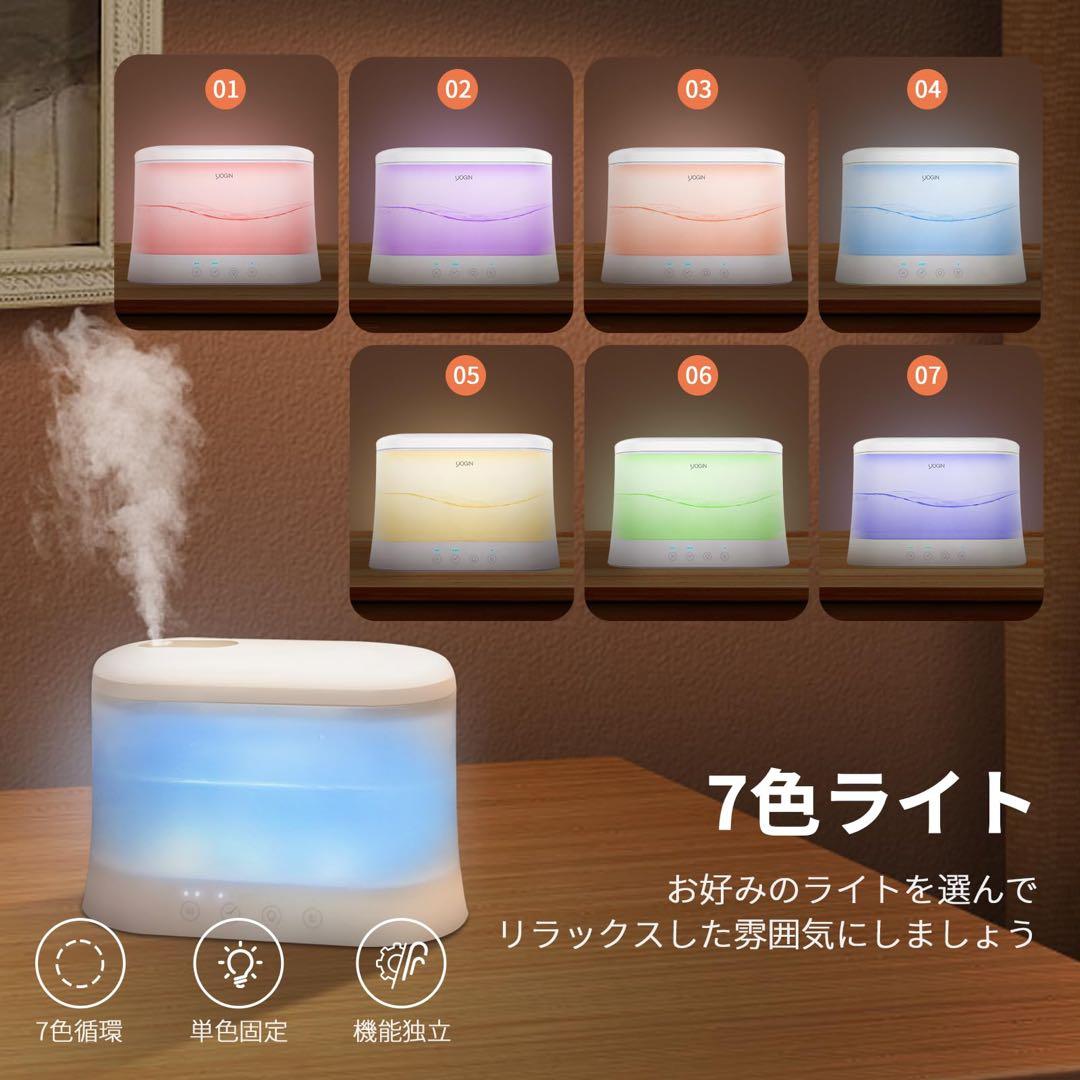 YOGIN 加湿器 卓上 アロマディフューザー 小型 カートリッジ付き