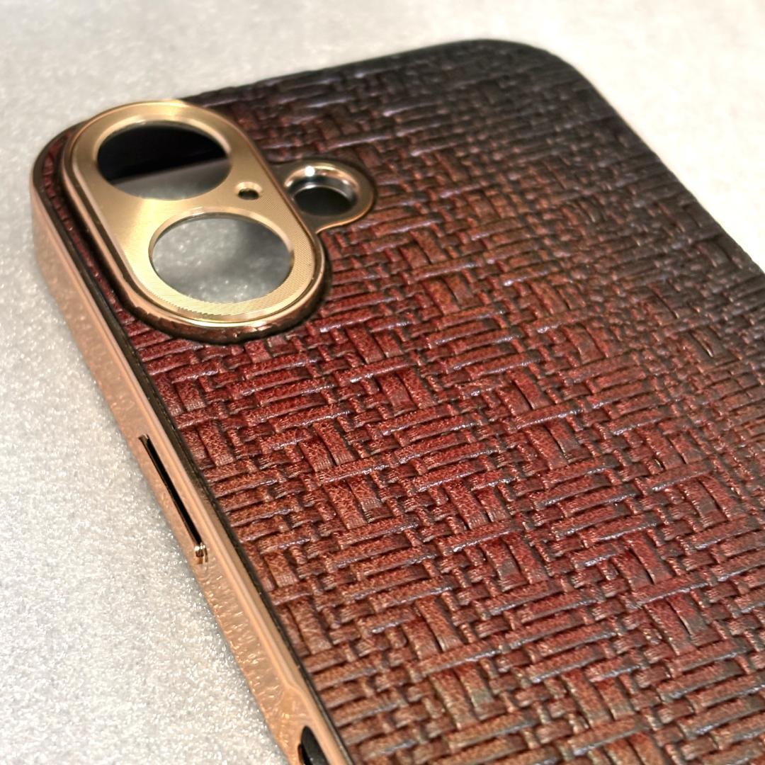 エヌエクレ パティーヌ本革レザー iphone16アイフォンケース ラスタカラー