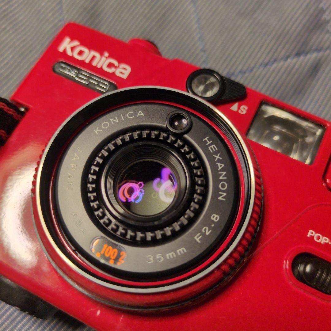 Konica C35 EF3 コンパクトカメラ 赤