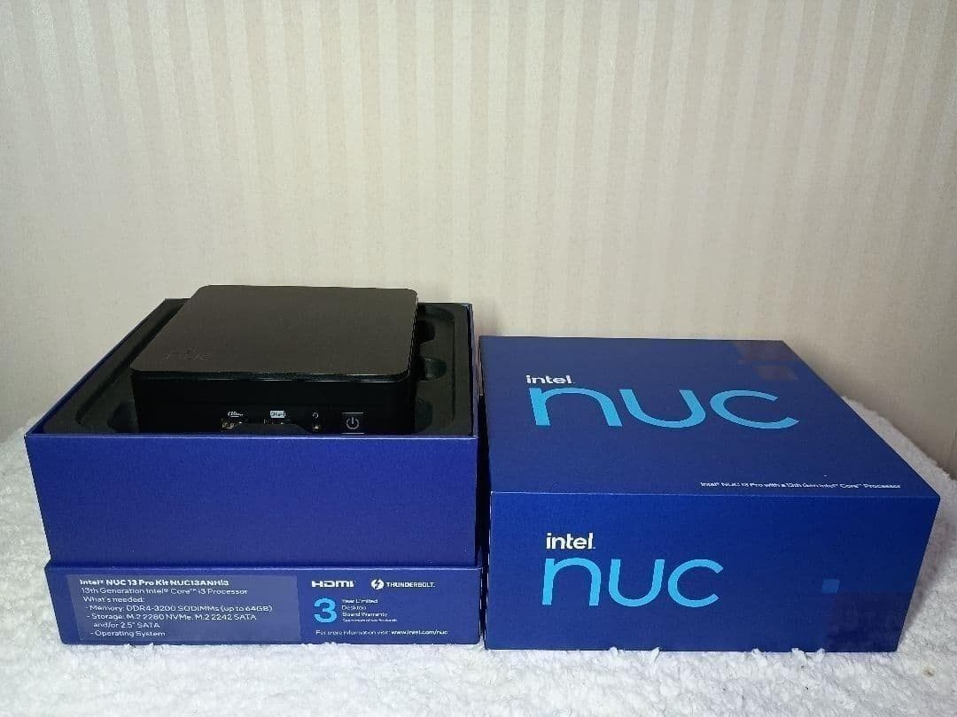 ほぼ未使用 Intel NUC13 Win11Pro/Office2024 美品