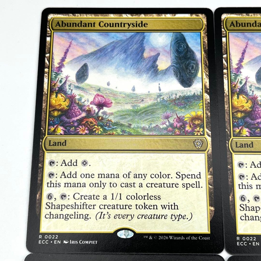 豊かな在郷 4枚セット　英語　MTG