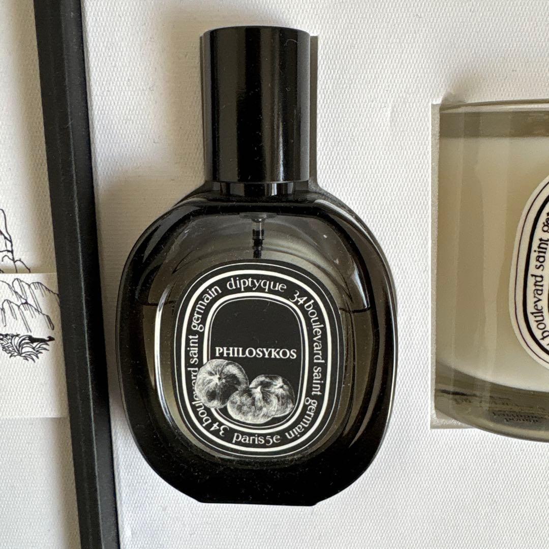 Diptyque フィギエ　フィロシコス オードパルファンとキャンドルセット