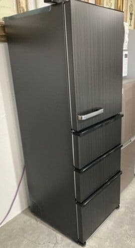 冷蔵庫 AQUA Delie ウッドブラック AQR-V37P(K)