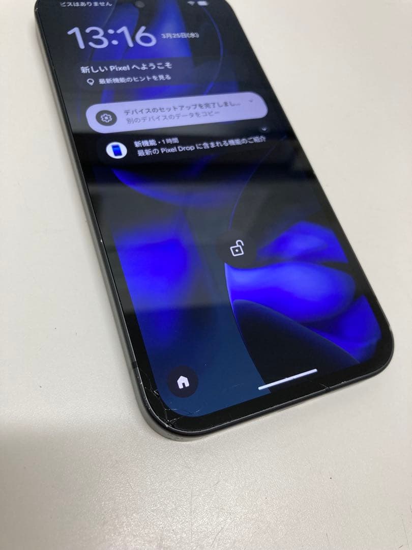 Google pixel 9a 128GB ブラック　画面割れ有り　K2072