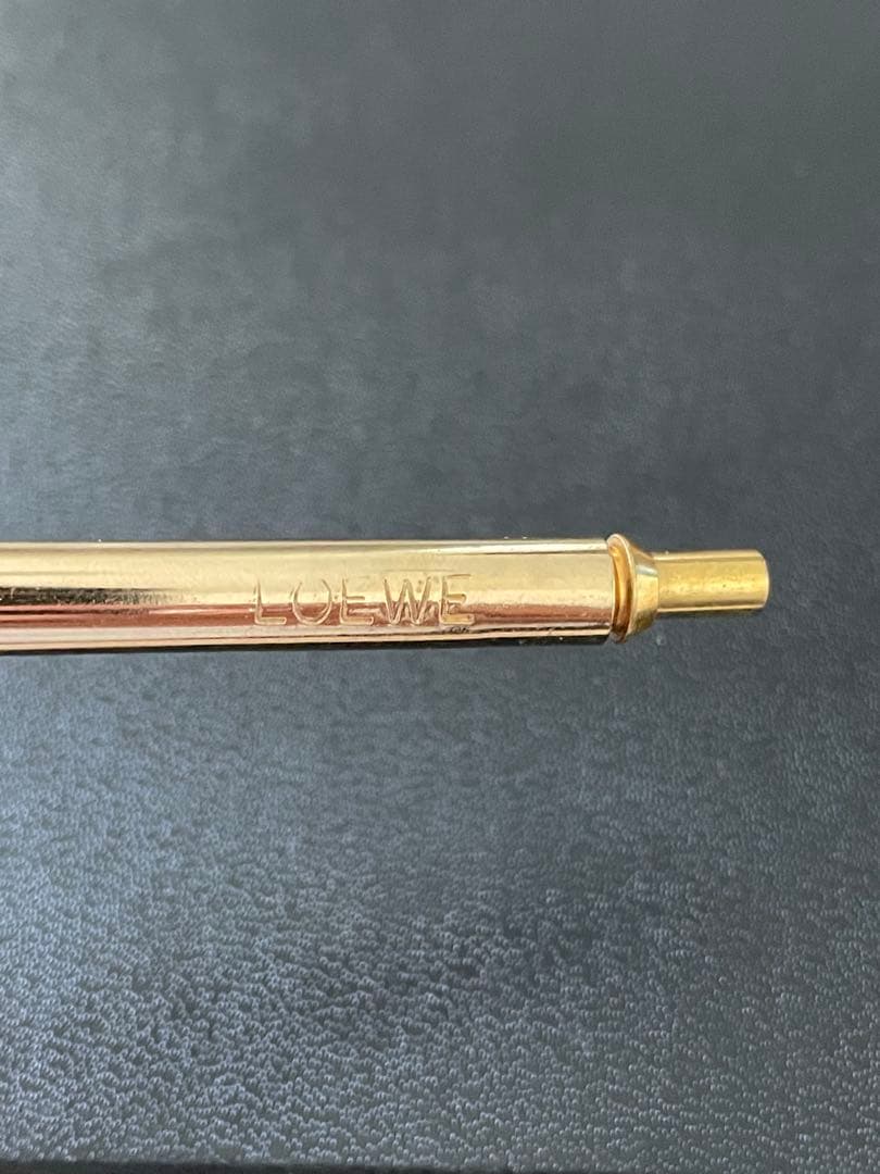 希少 LOEWE ロエベ ロゴ ゴールド ボールペン