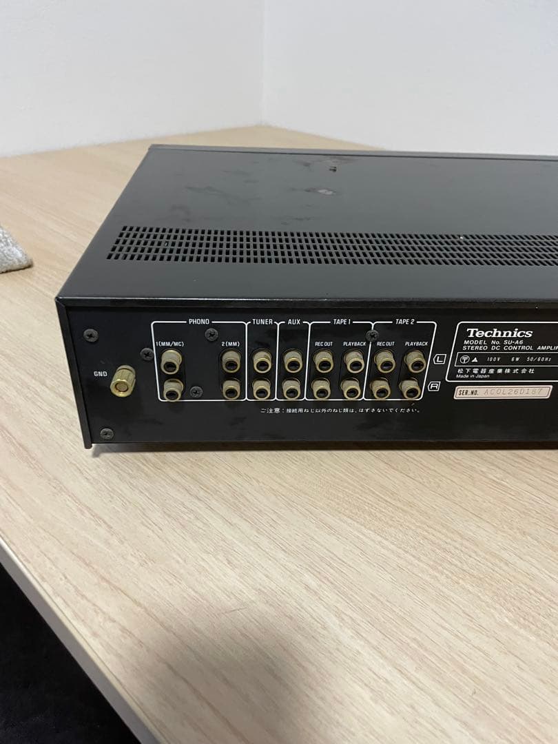 動作品！Technics ステレオDCコントロールアンプSU-A6 テクニクス