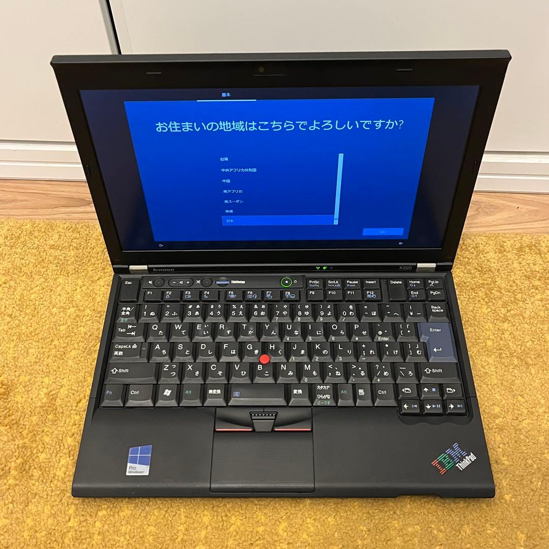 Windowsノート本体 Lenovo ThinkPad X220 win10 8GB SSD240GB