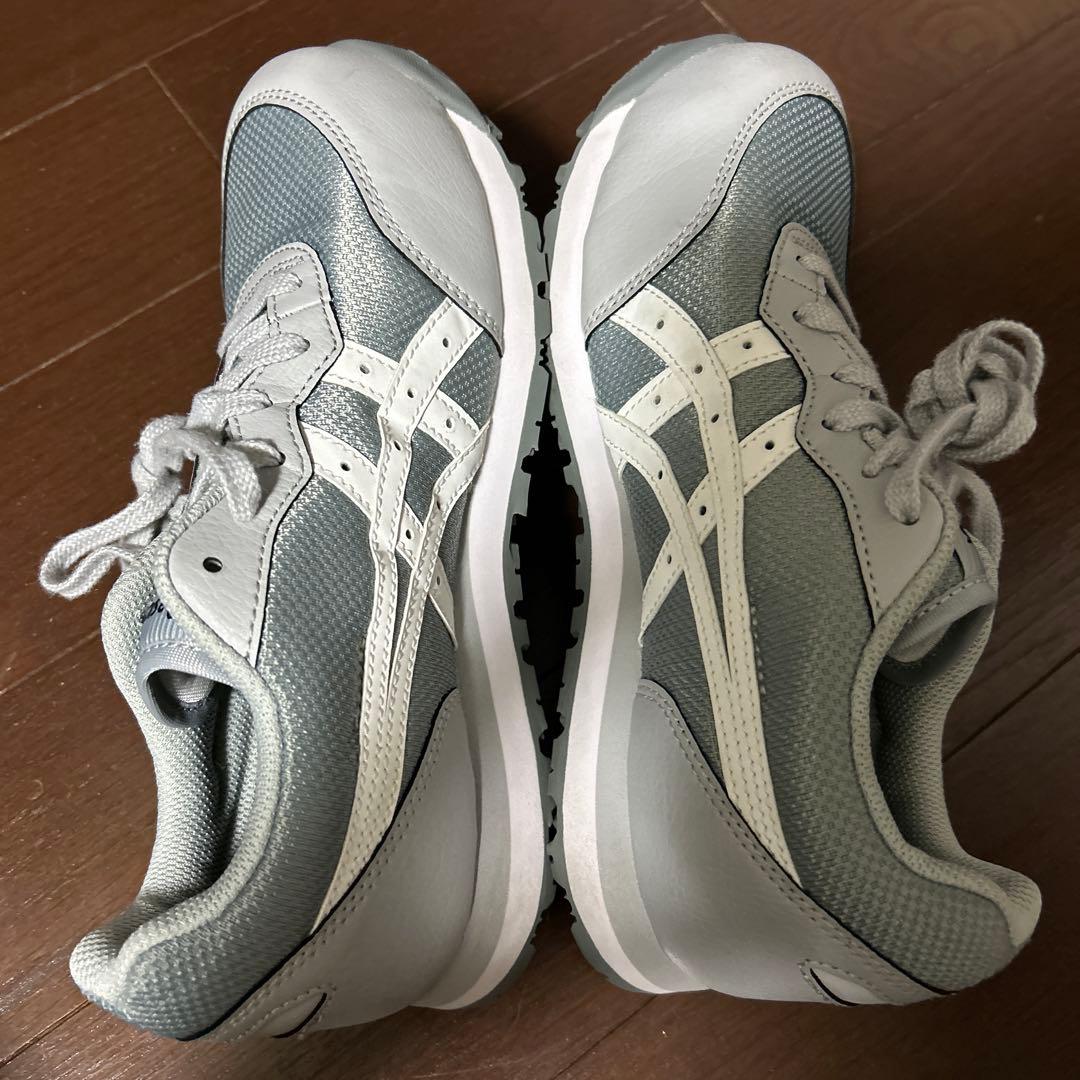 asics アシックス　安全靴　レディース　美品　23.5cm グレー