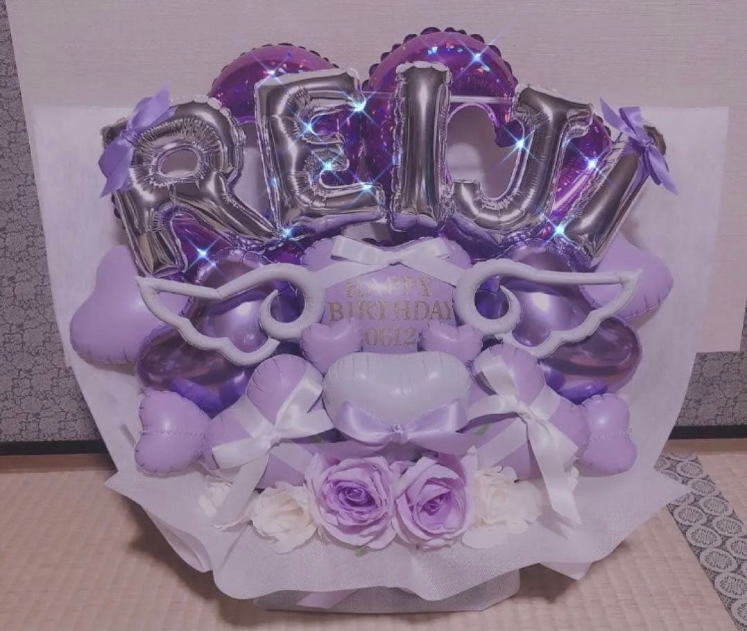 バルーンギフト　バルーンアレンジ  卒業　ミーグリ　卓フラ　推し　生誕祭