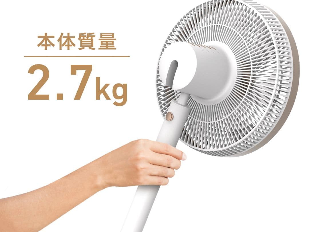 360°自動首振り リビング扇風機 Magic Fan F450 DCモーター