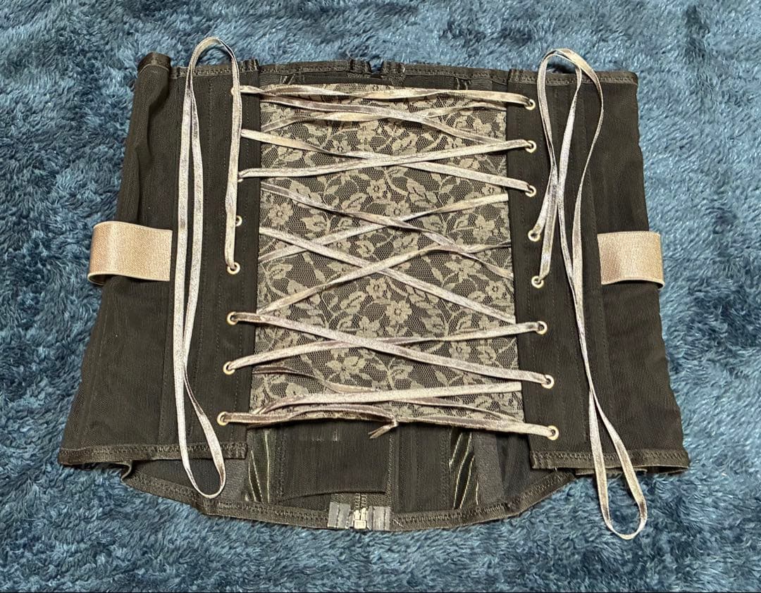 元鈴木さん Pinup Closetコルセット シルフィード M ブラックポピー