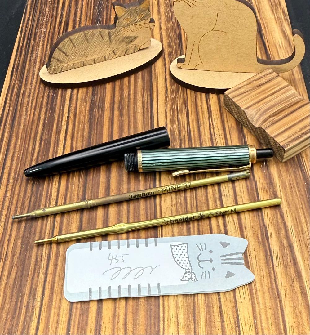 レア PELIKAN ボールペン 455 緑縞 ビンテージ