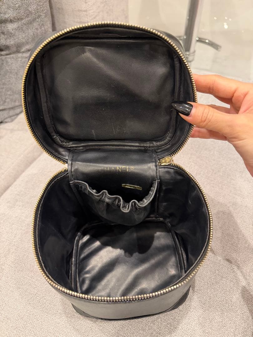 CHANEL バニティバック　ビコローレ ブラック