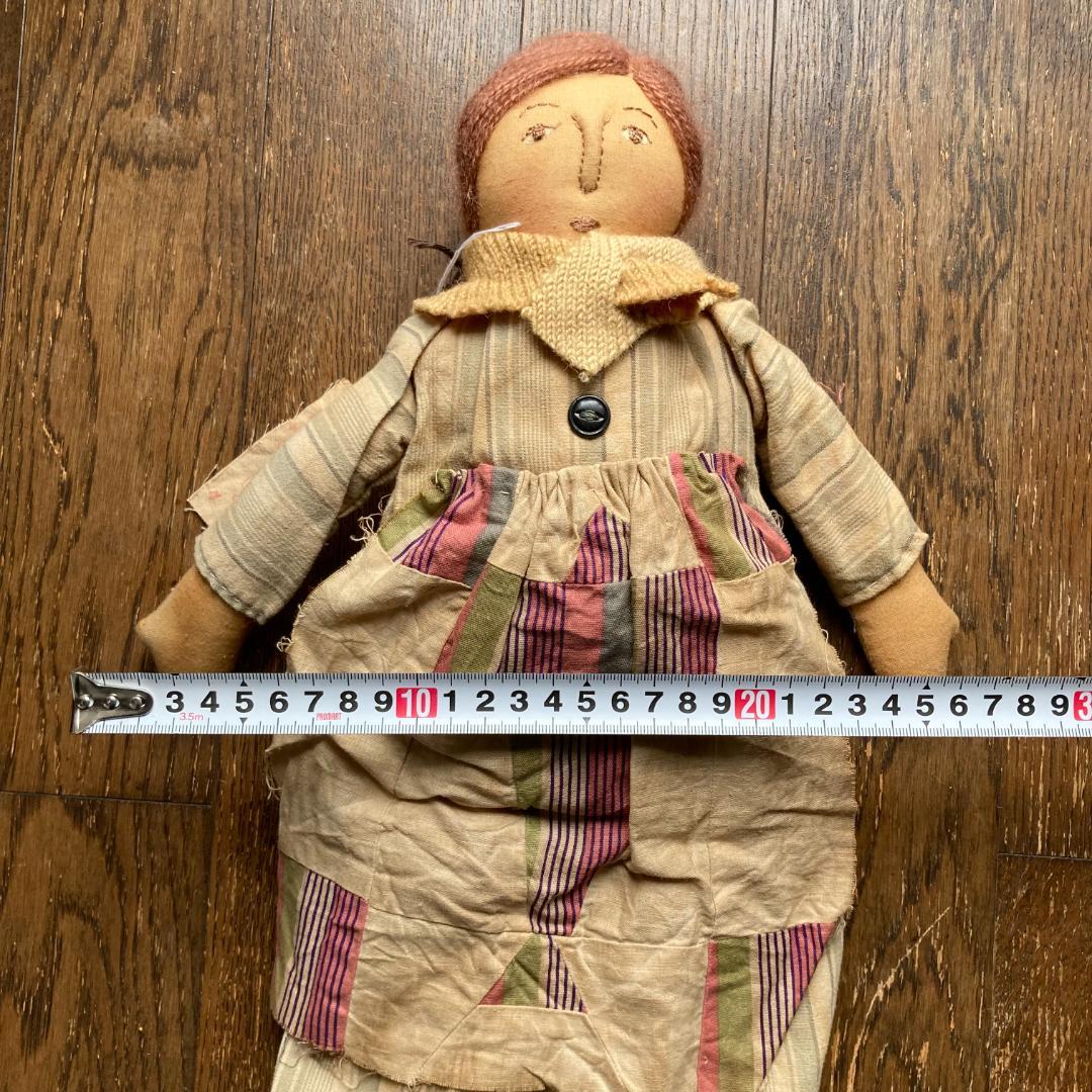毛塚千代さん 体長48cm ヴィンテージ ドール グランマ ハンドメイド 人形