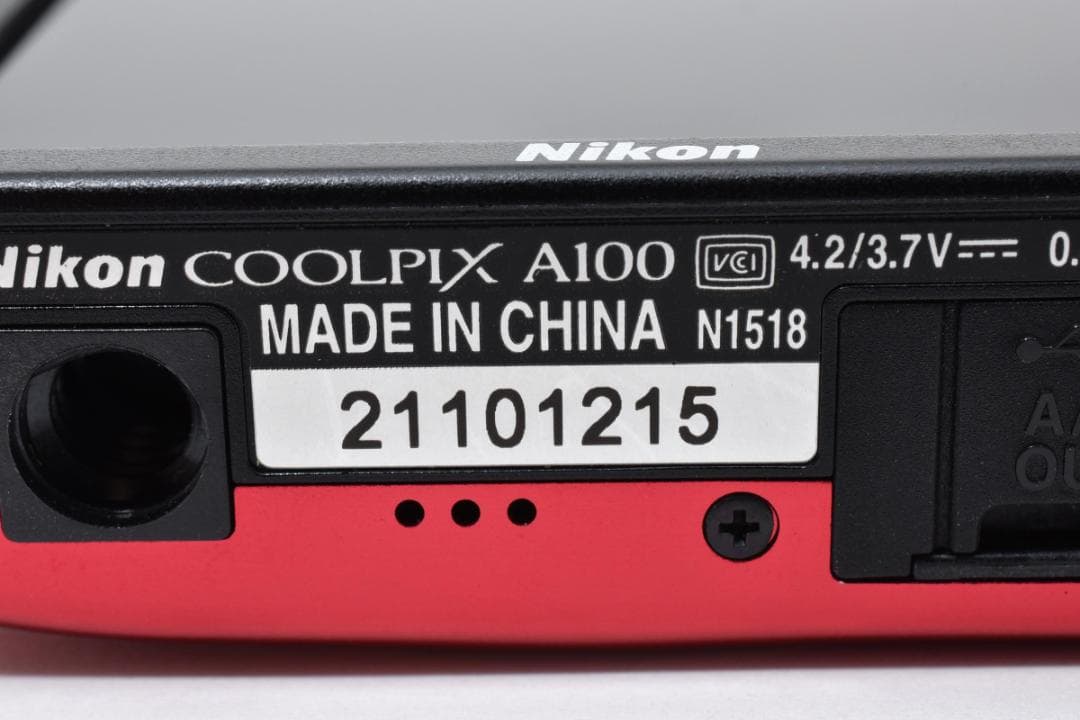 【美品】Nikon COOLPIX A100 レッド スマホ転送OK 835