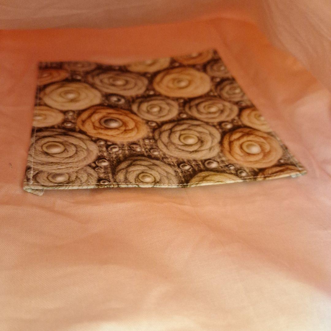 うさぎパネル生地　ハンドメイド　まちなしバッグ