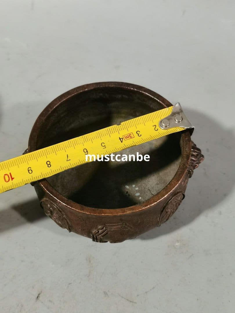 香炉 双獅双耳招財進宝香炉 挿し香炉 金属工芸 銅製