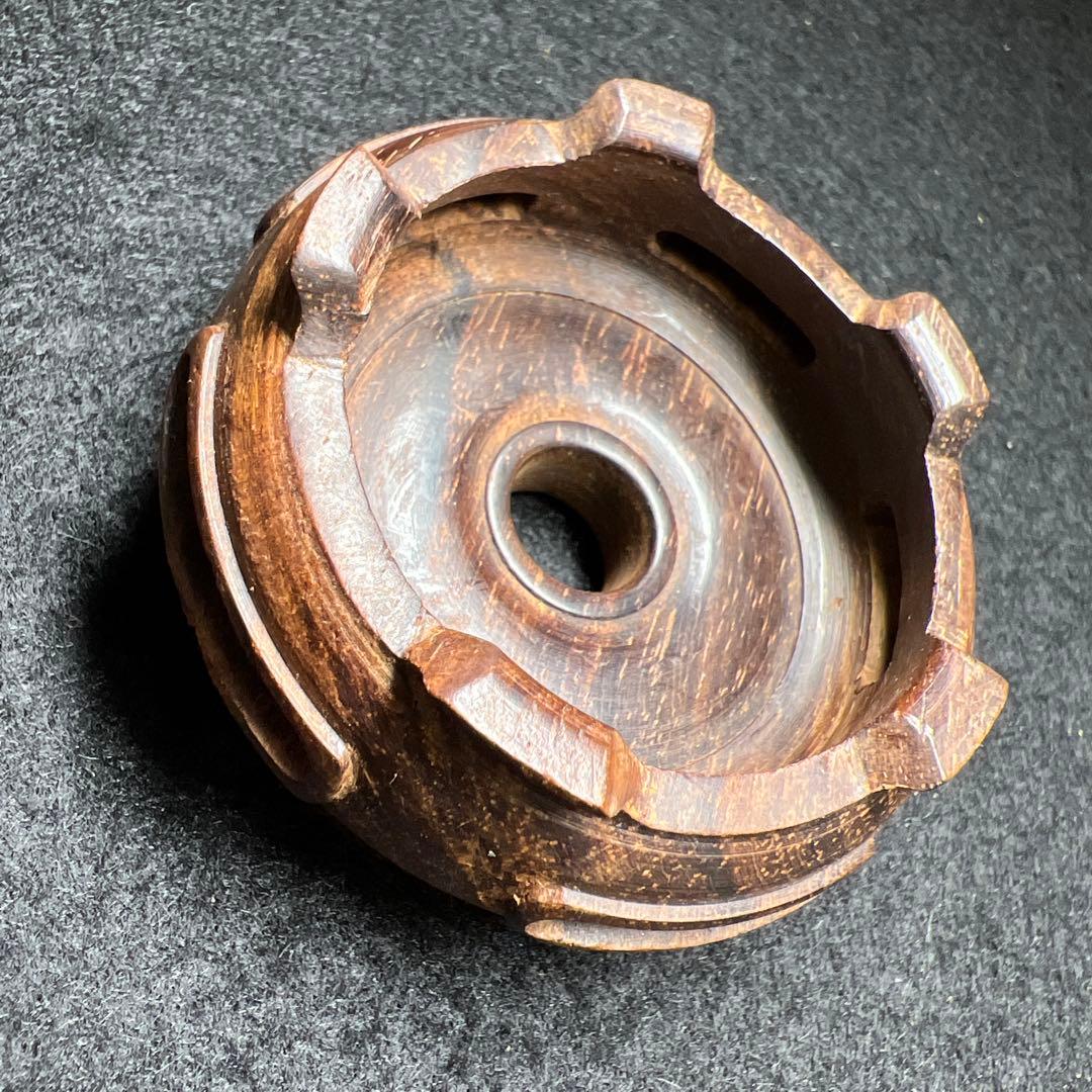 中国元時代　釉裏紅青白磁碗　台付　口径約12㎝　東Y8-0306☆2F